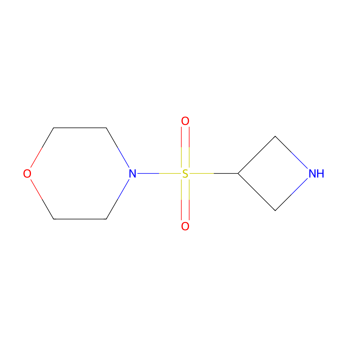 4-(Azetidin-3-ylsulfonyl)morpholine molecular structure, CAS 800402-14-6