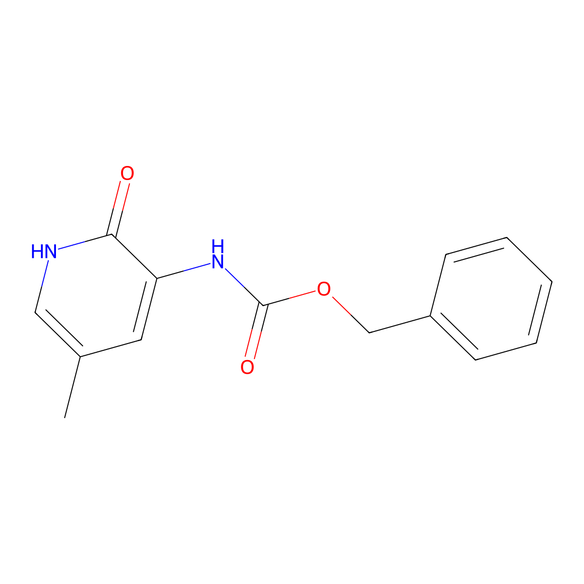 benzyl N-(2-hydroxy-5-methylpyridin-3-yl)carbamate molecular structure, CAS 800408-60-0