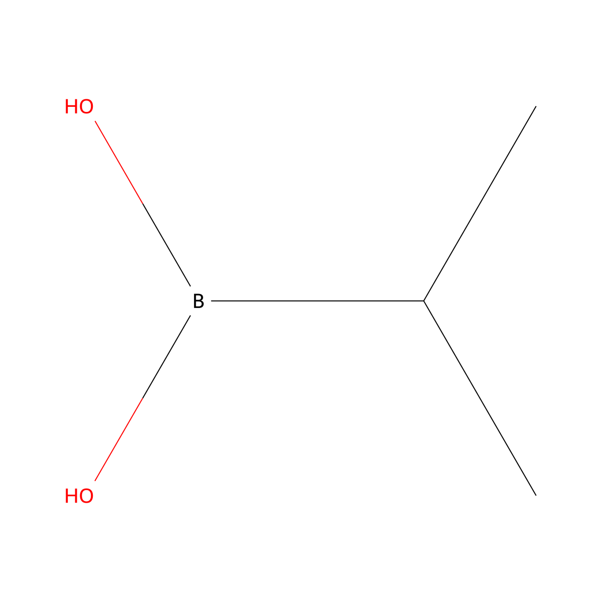 Isopropylboronic acid molecular structure, CAS 80041-89-0