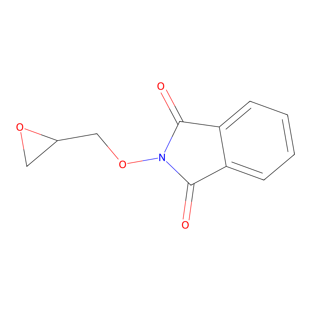 N-(2-oxiranylmethoxy)phthalimide molecular structure, CAS 80041-90-3