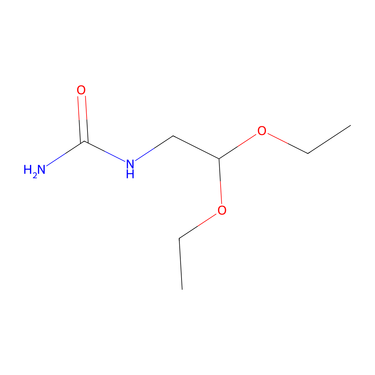 Urea, (2,2-diethoxyethyl)- molecular structure, CAS 80049-53-2