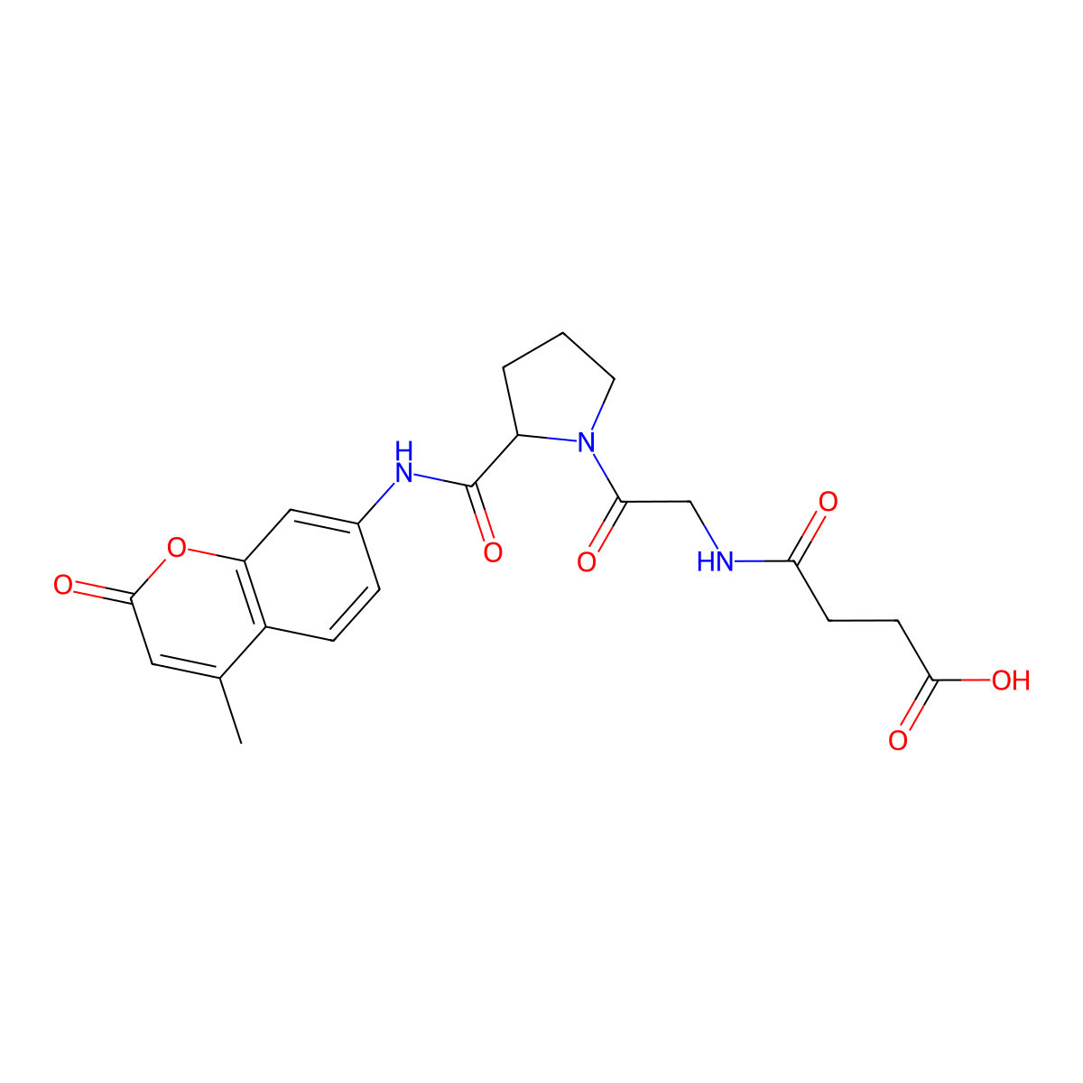 Suc-gly-pro-amc molecular structure, CAS 80049-85-0