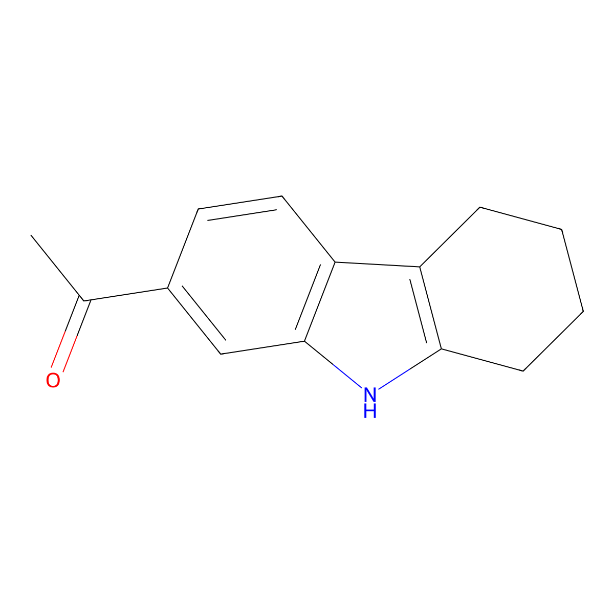 1-(2,3,4,9-tetrahydro-1H-carbazol-7-yl)ethanone molecular structure, CAS 80053-43-6