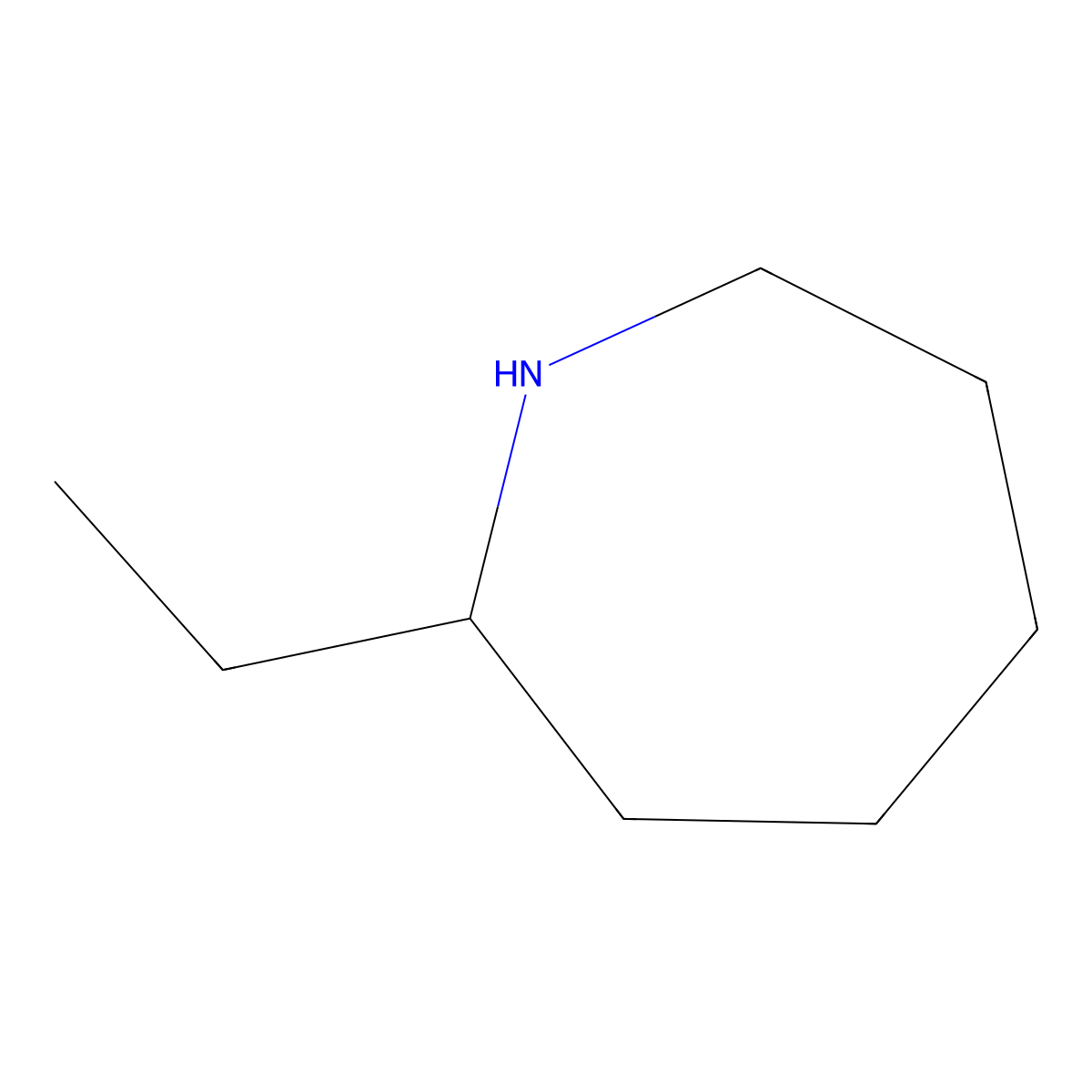 2-Ethylazepane molecular structure, CAS 80053-54-9