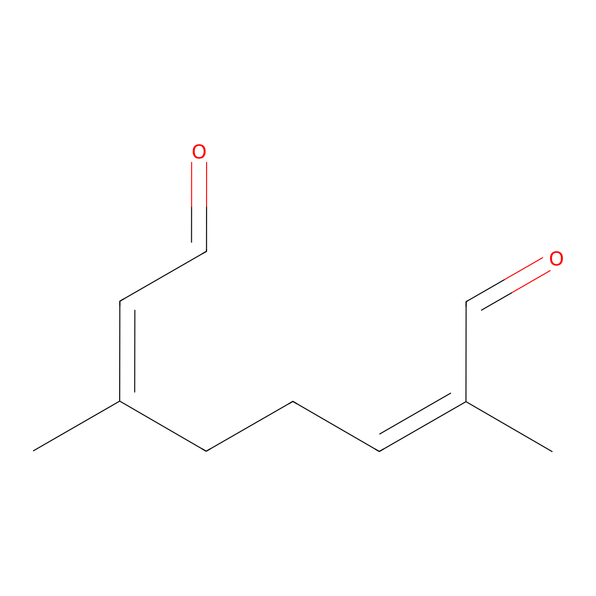 (6E)-8-Oxogeranial molecular structure, CAS 80054-40-6