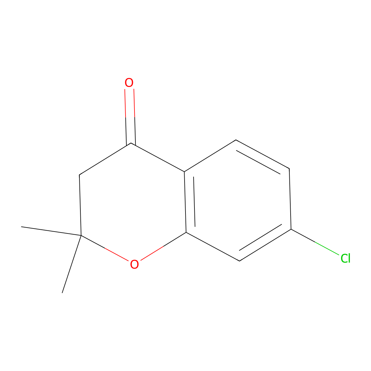 7-Chloro-2,2-dimethylchroman-4-one molecular structure, CAS 80055-86-3