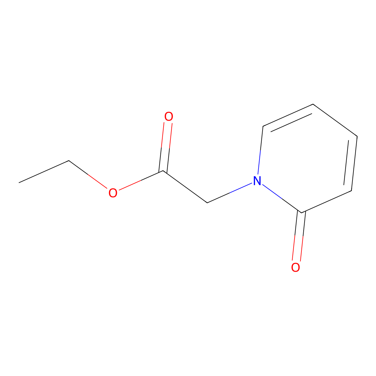 Ethyl 2-(2-oxopyridin-1-YL)acetate molecular structure, CAS 80056-43-5