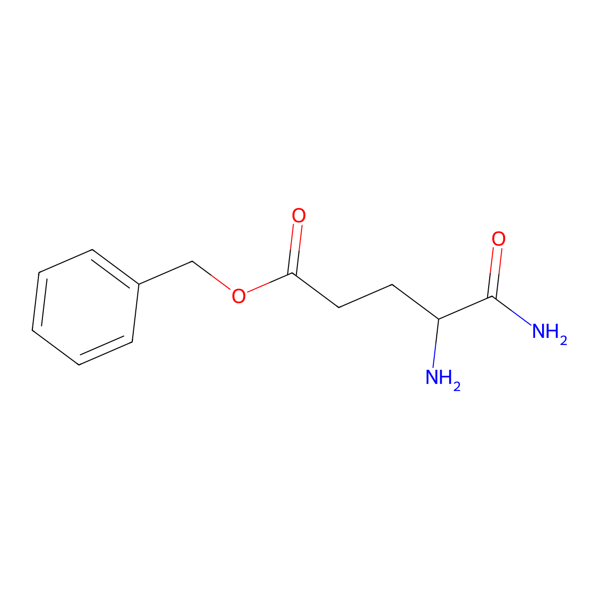 Benzyl 4,5-diamino-5-oxopentanoate molecular structure, CAS 80064-48-8