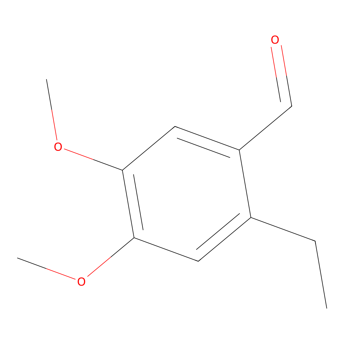 2-ethyl-4,5-dimethoxyBenzaldehyde molecular structure, CAS 80067-55-6