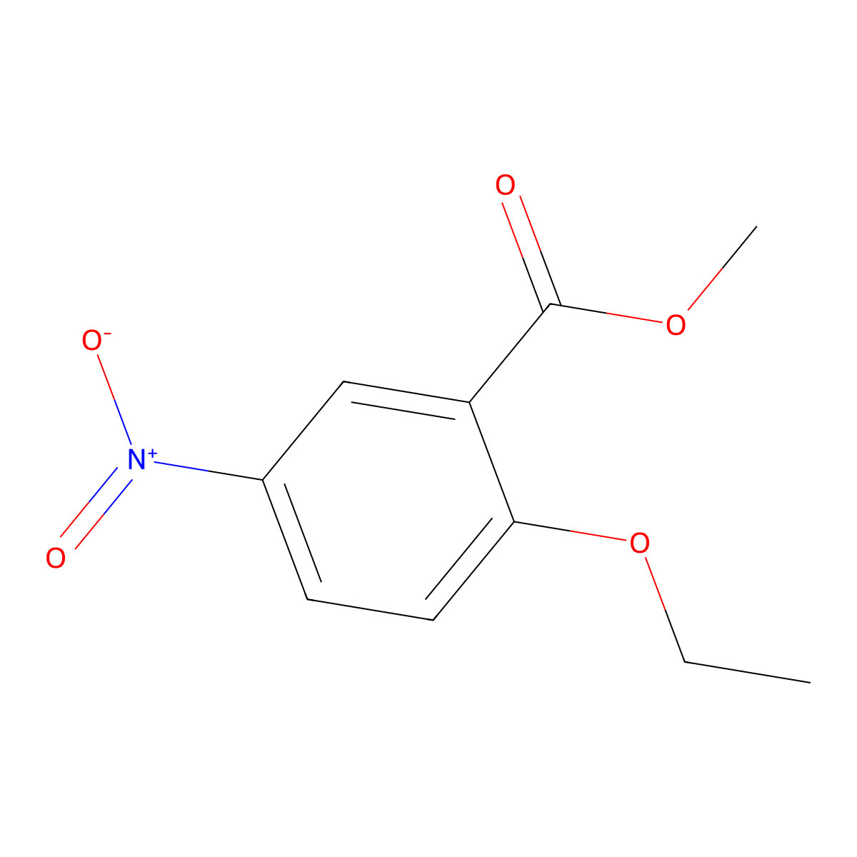 Methyl 2-ethoxy-5-nitrobenzoate molecular structure, CAS 80074-34-6