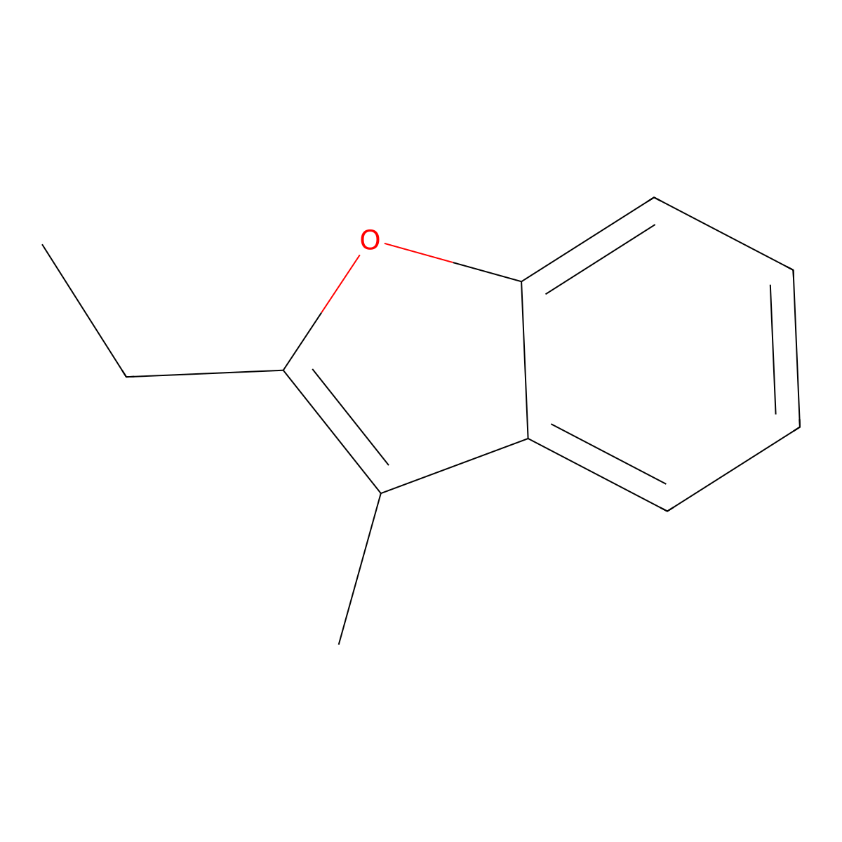 2-Ethyl-3-methylbenzofuran molecular structure, CAS 80079-25-0
