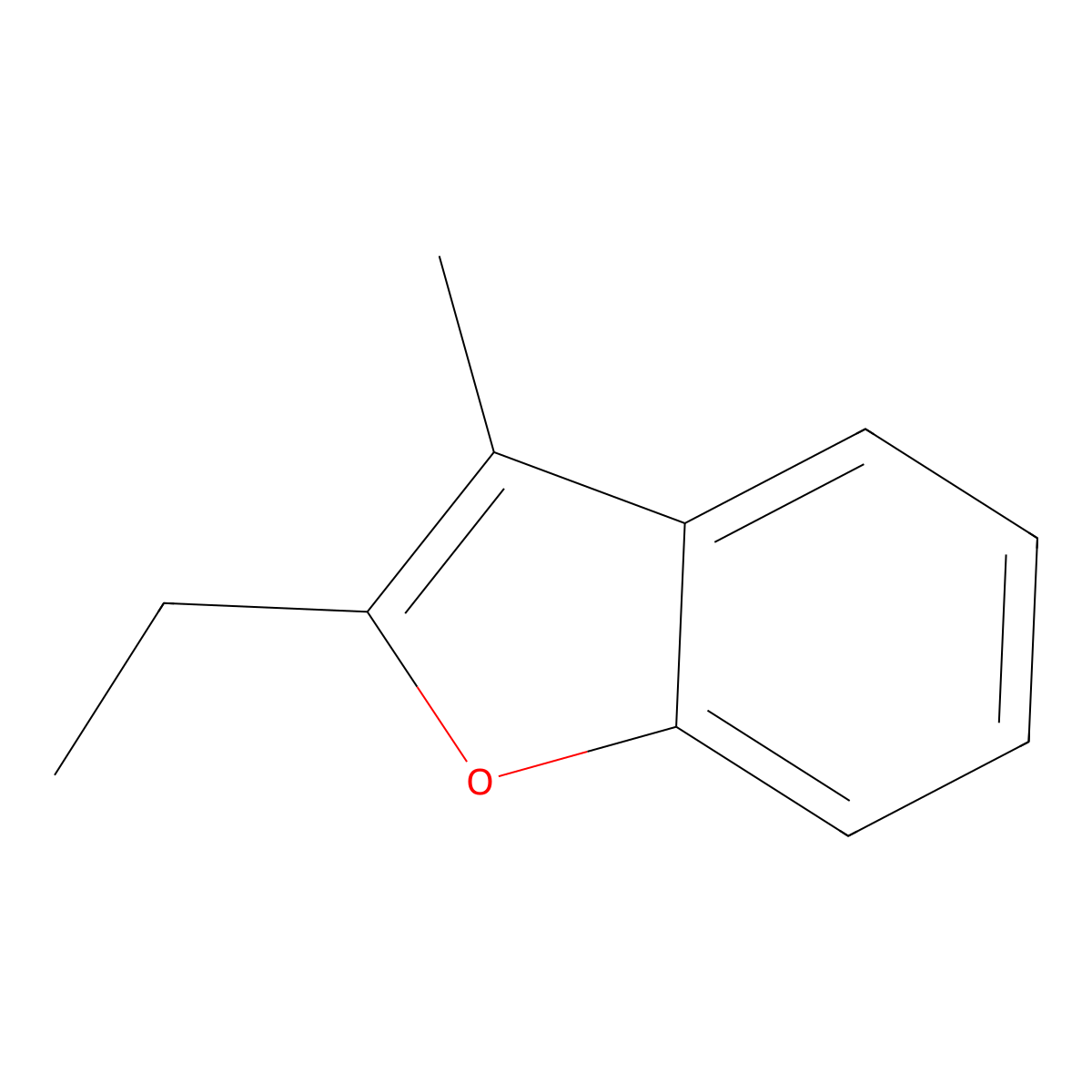 2-Ethyl-3-methylbenzofuran molecular structure, CAS 80079-25-0