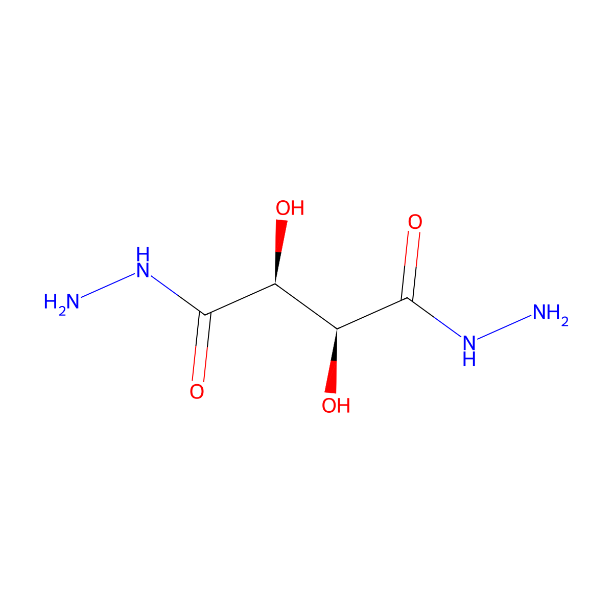 (2s,3s)-2,3-Dihydroxybutanedihydrazide molecular structure, CAS 80081-45-4