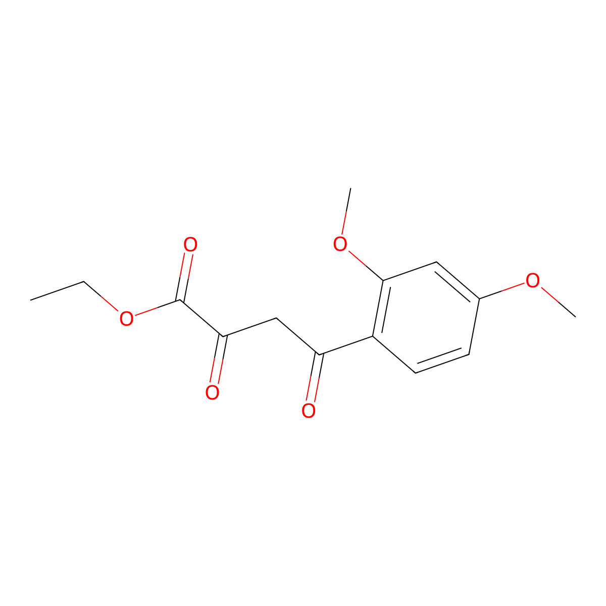 4-(2,4-Dimethoxy-phenyl)-2,4-dioxo-butyric acid ethyl ester molecular structure, CAS 80081-75-0
