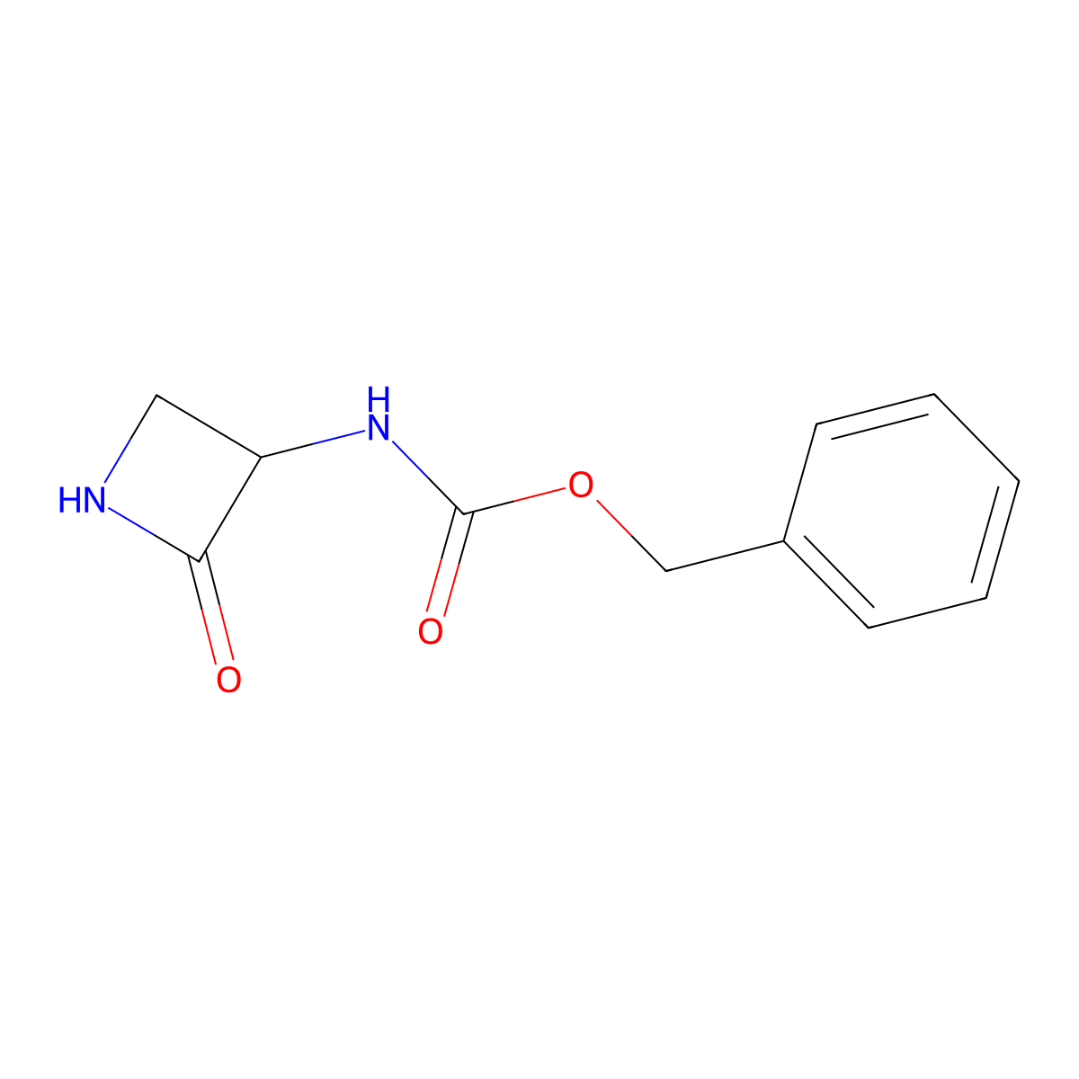 benzyl N-[(3S)-2-oxoazetidin-3-yl]carbamate molecular structure, CAS 80082-81-1