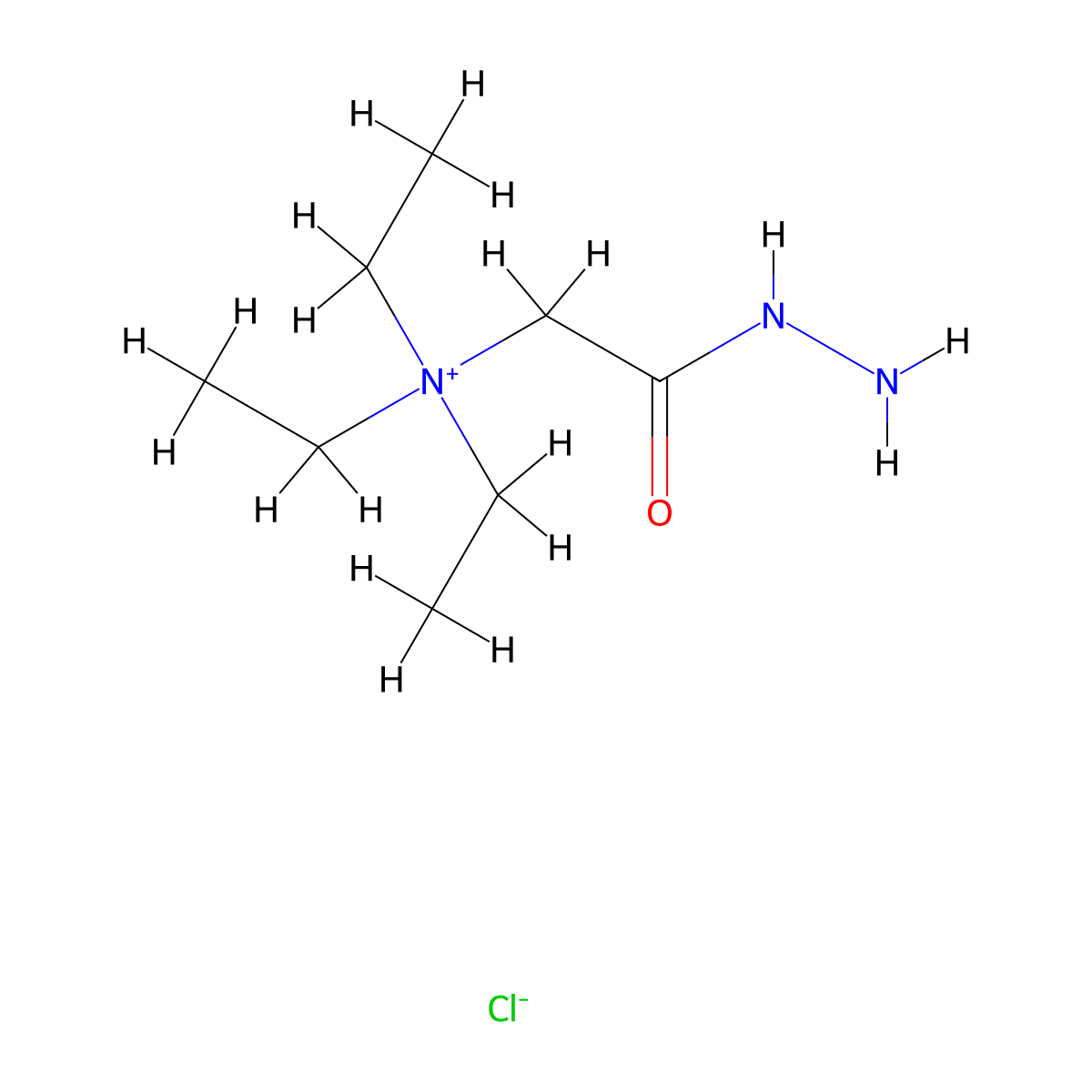 N,N,N-Triethyl-2-hydrazinyl-2-oxoethanaminium chloride molecular structure, CAS 80083-37-0