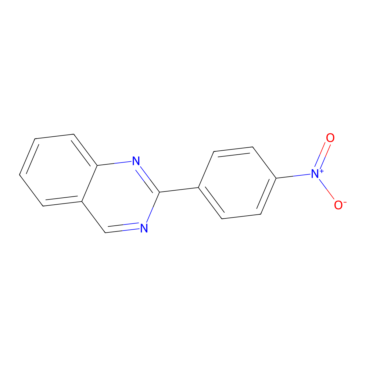2-(4-Nitrophenyl)quinazoline molecular structure, CAS 80089-57-2