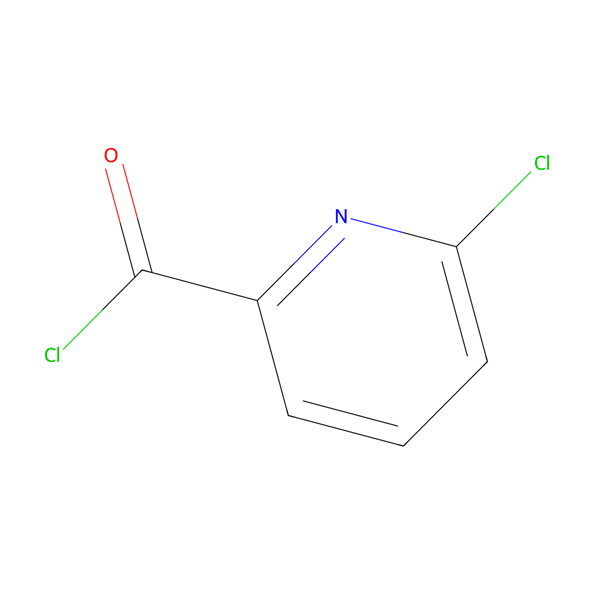 6-chloropyridine-2-carbonyl Chloride molecular structure, CAS 80099-98-5
