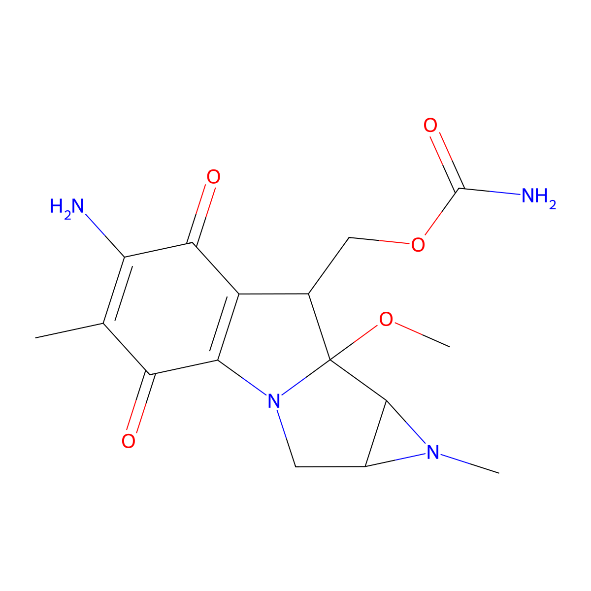 Porfiromycin molecular structure, CAS 801-52-5