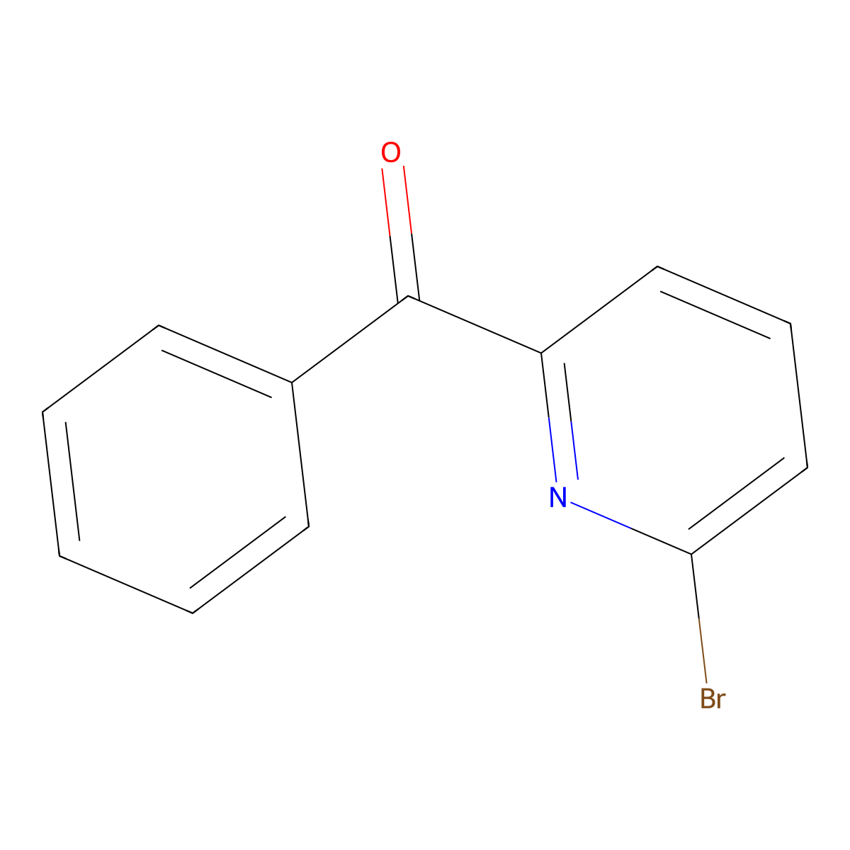 (6-Bromopyridin-2-yl)(phenyl)methanone molecular structure, CAS 80100-17-0