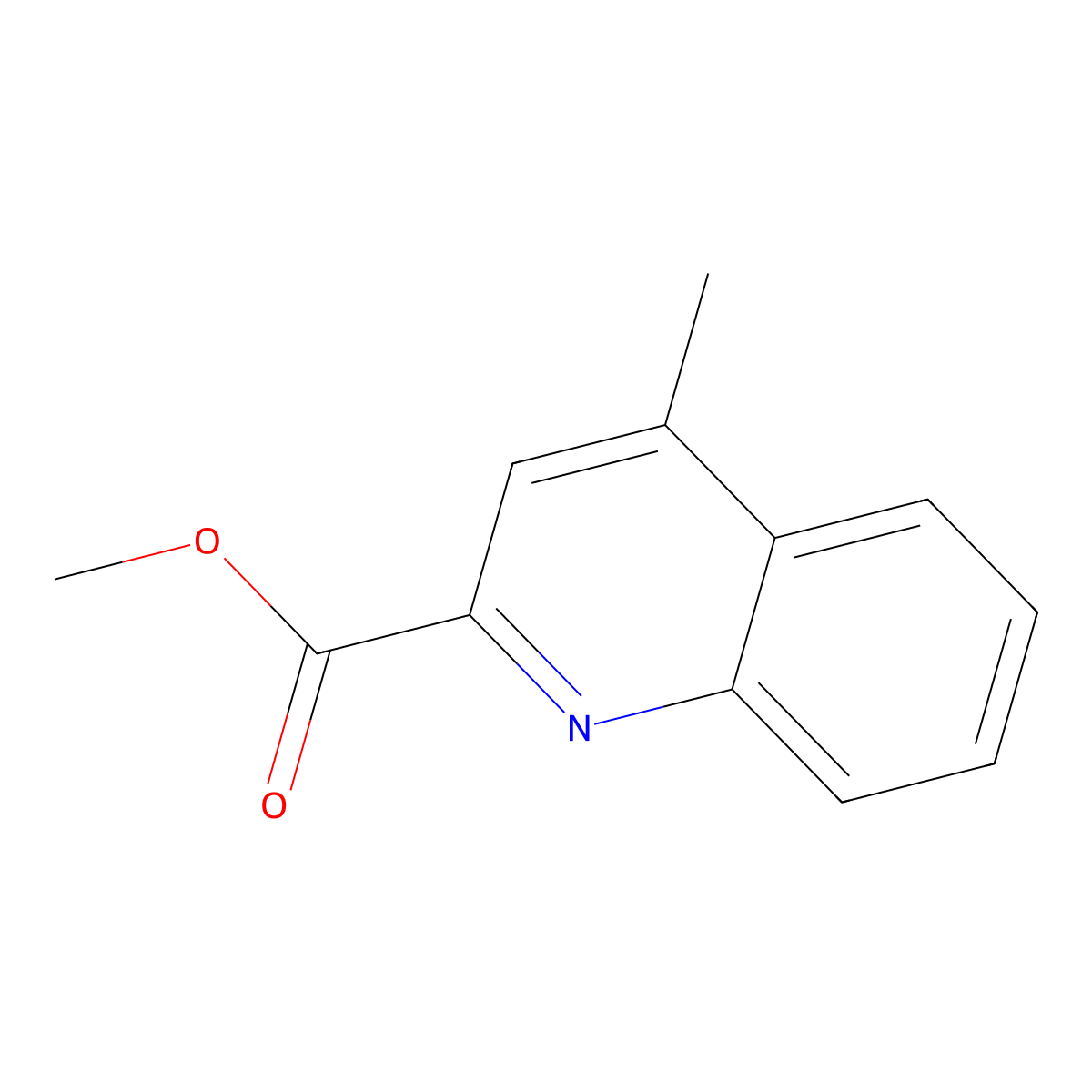 Methyl 4-methylquinoline-2-carboxylate molecular structure, CAS 80109-83-7