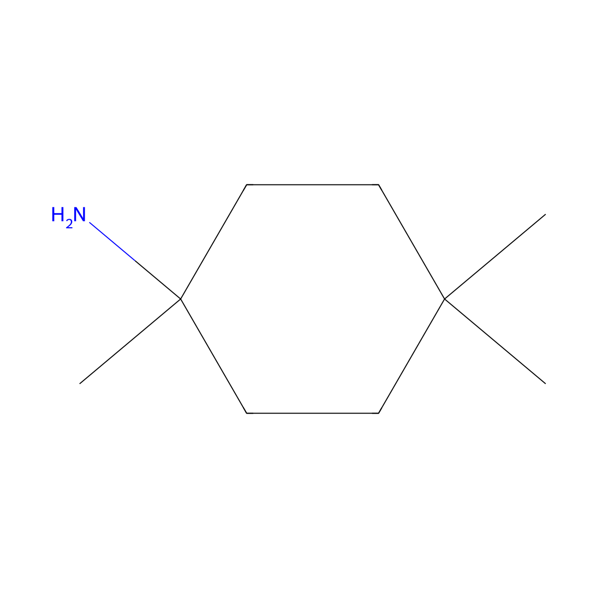 1,4,4-Trimethylcyclohexan-1-amine molecular structure, CAS 801150-87-8