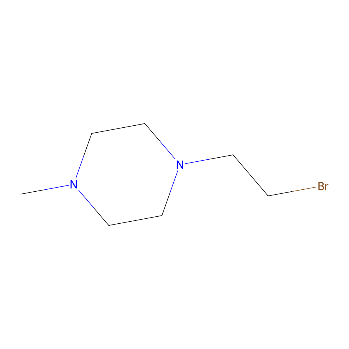 1-(2-Bromoethyl)-4-methylpiperazine molecular structure, CAS 801152-34-1