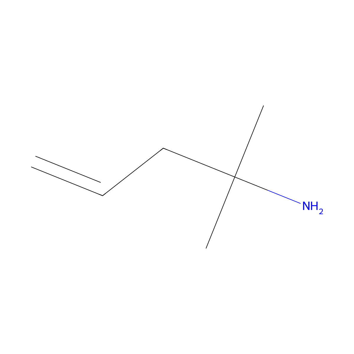 2-Methylpent-4-en-2-amine molecular structure, CAS 801158-11-2