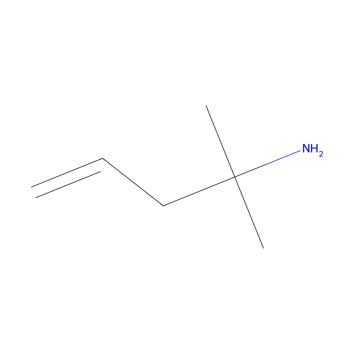 2-Methylpent-4-en-2-amine molecular structure, CAS 801158-11-2