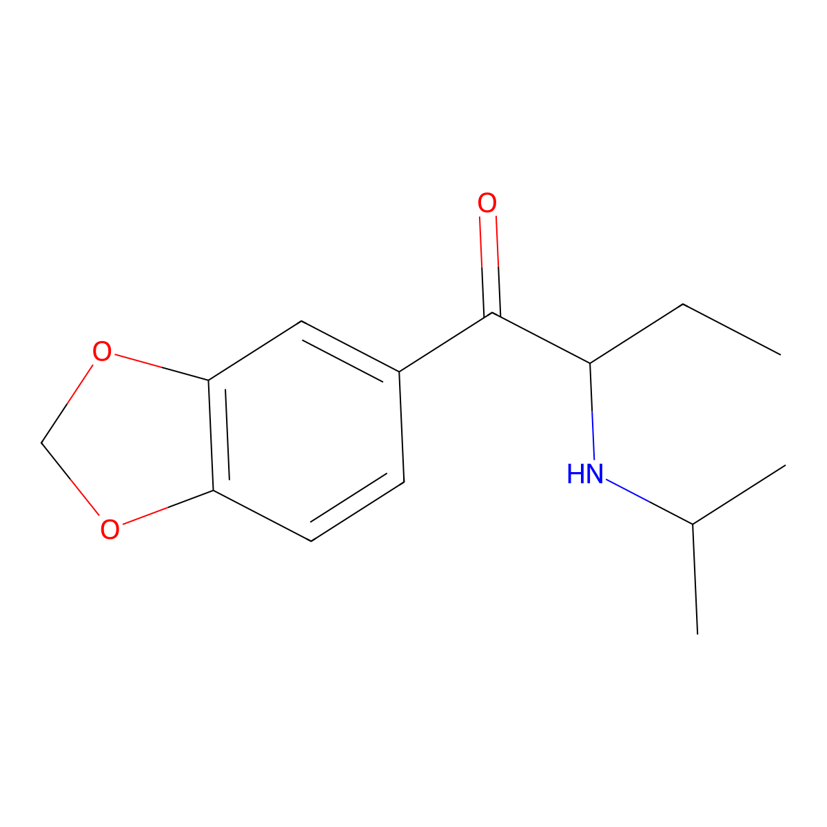 1-(1,3-Benzodioxol-5-yl)-2-[(1-methylethyl)amino]-1-butanone molecular structure, CAS 801171-25-5