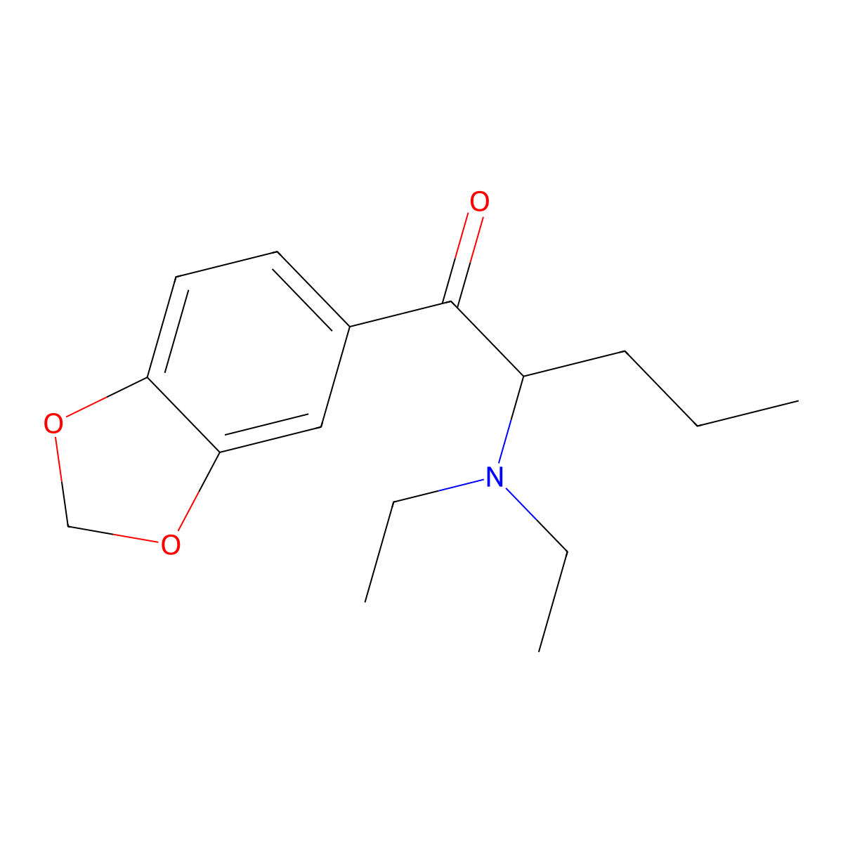 N,N-Diethylpentylone molecular structure, CAS 801171-27-7