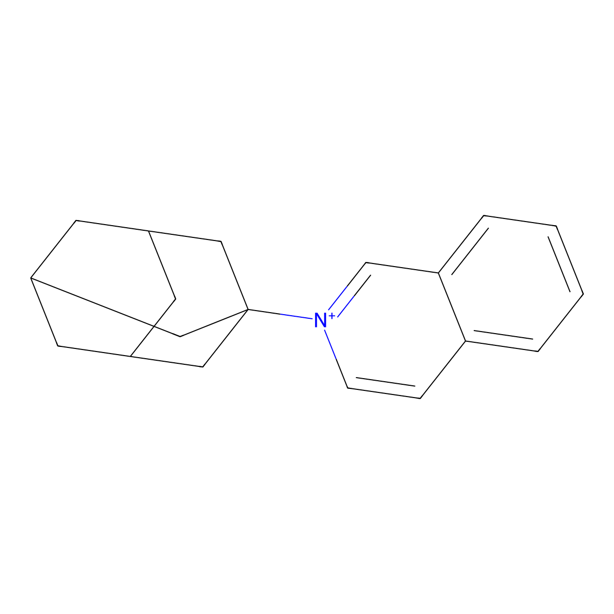 2-(1-Adamantyl)isoquinolin-2-ium molecular structure, CAS 801177-57-1