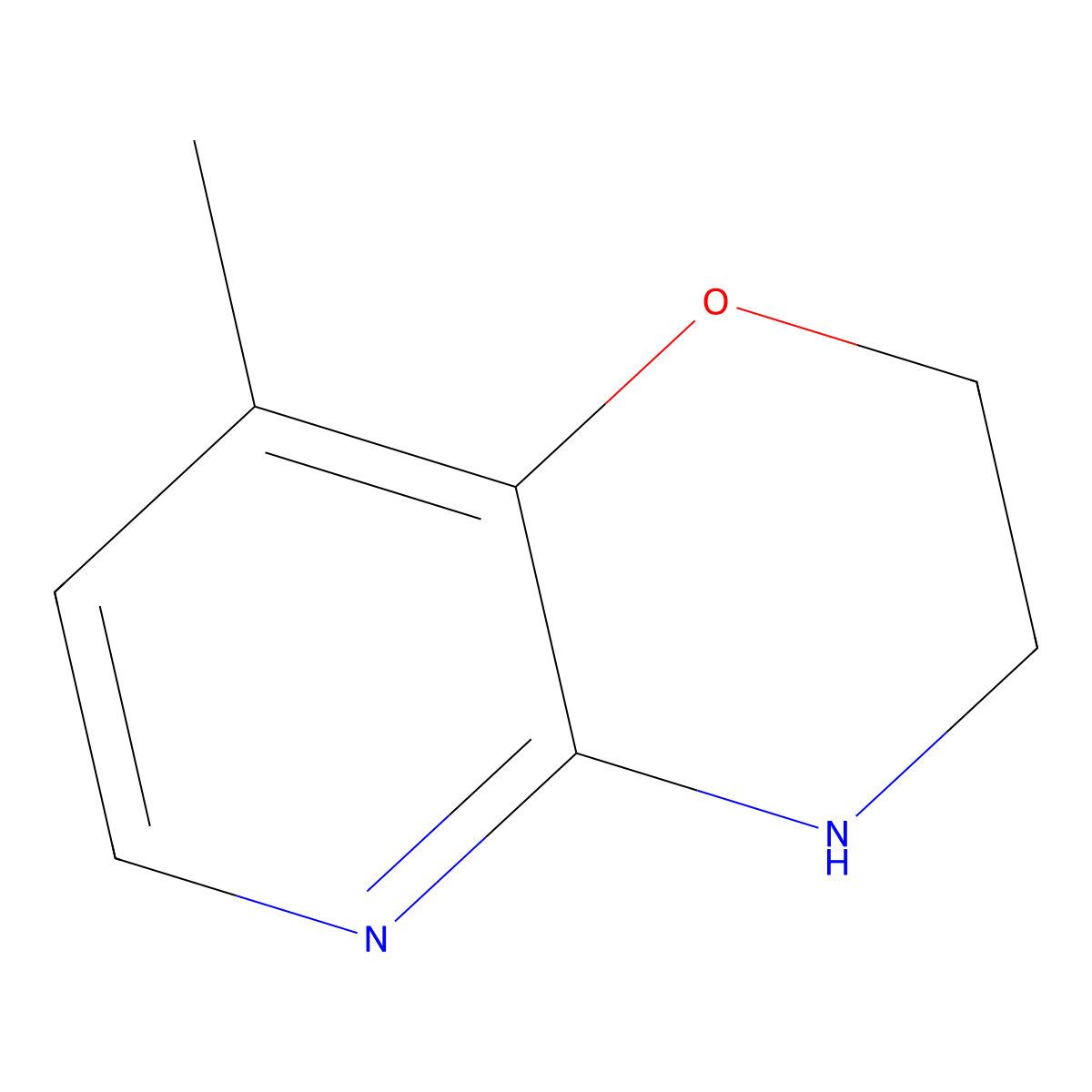 8-methyl-2H,3H,4H-pyrido[3,2-b][1,4]oxazine molecular structure, CAS 801179-01-1