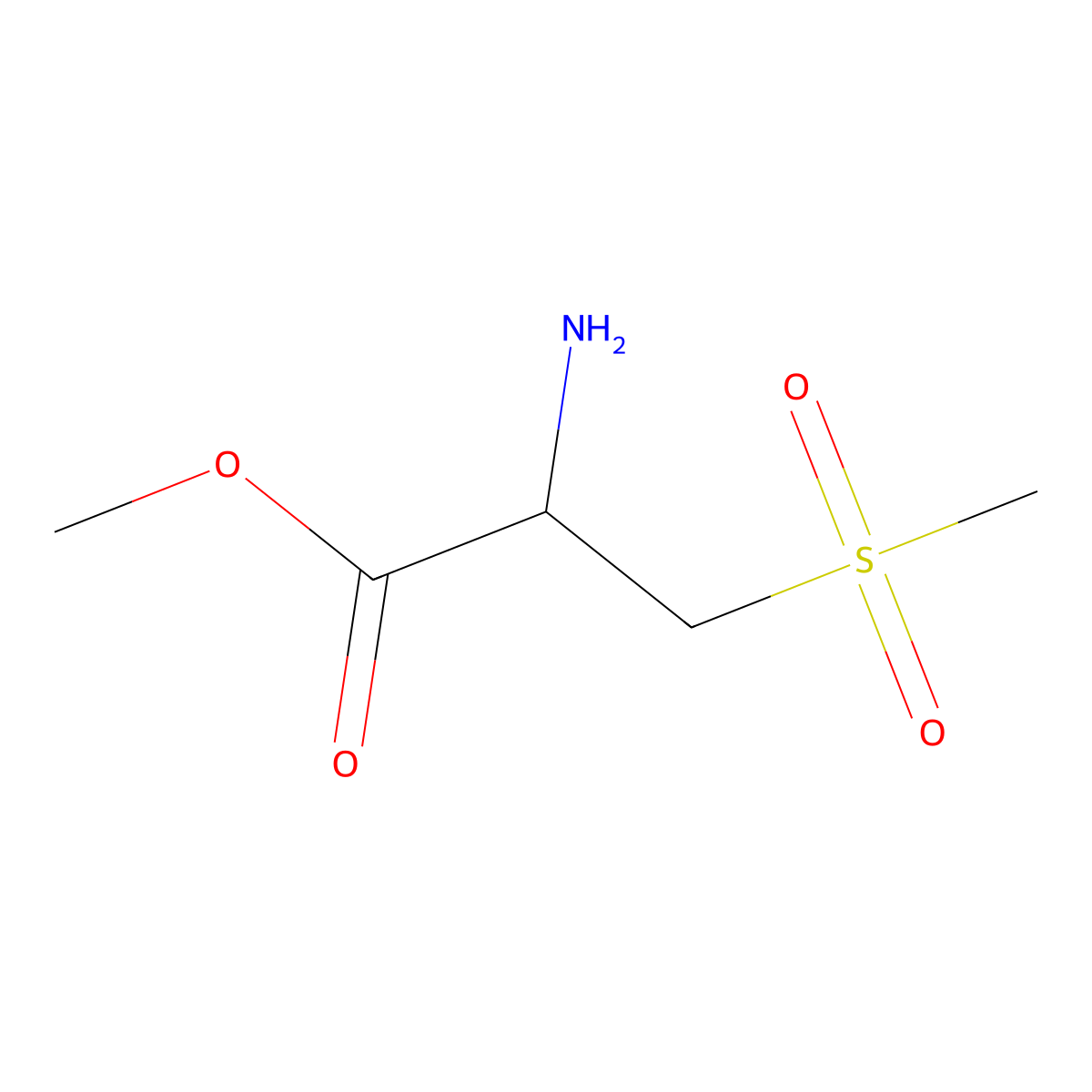 Methyl (2r)-2-amino-3-methanesulfonylpropanoate molecular structure, CAS 801185-99-9