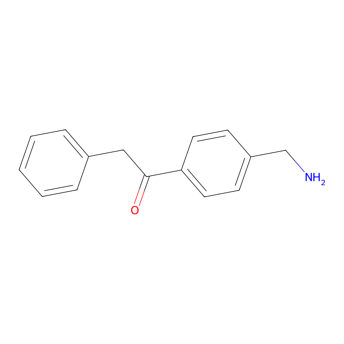 1-(4-Aminomethyl-phenyl)-2-phenyl-ethanone molecular structure, CAS 801190-98-7