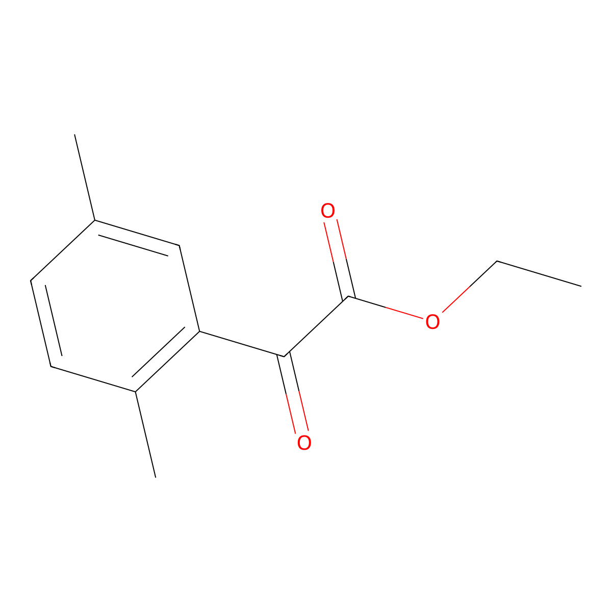 Ethyl (2,5-dimethylphenyl)(oxo)acetate molecular structure, CAS 80120-31-6