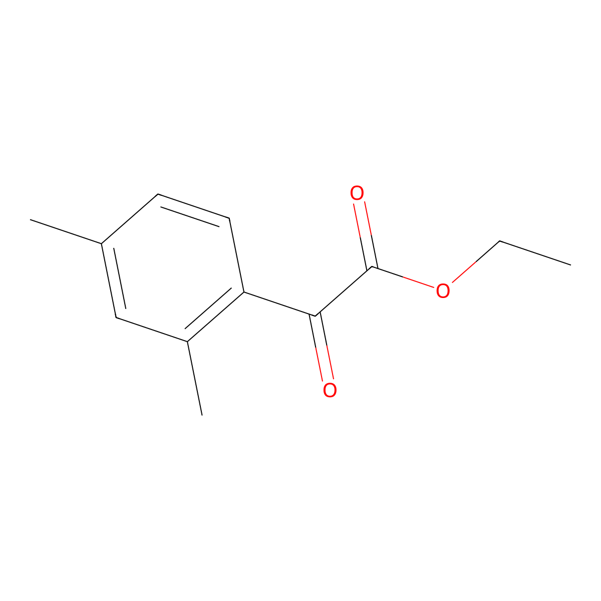 Ethyl (2,4-dimethylphenyl)(oxo)acetate molecular structure, CAS 80120-33-8