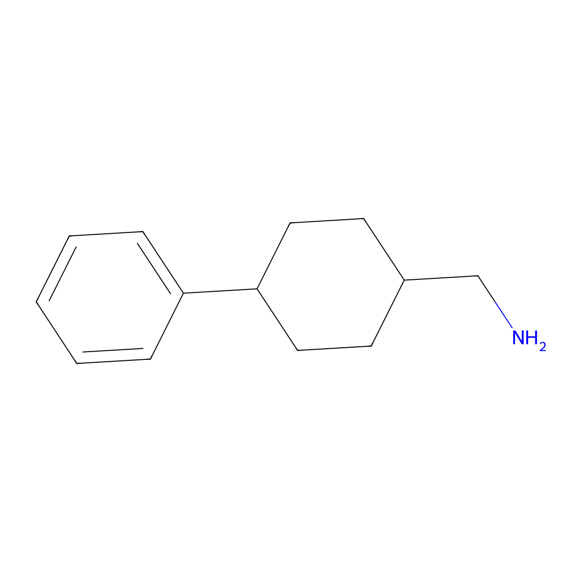 (4-Phenylcyclohexyl)methanamine molecular structure, CAS 801212-34-0