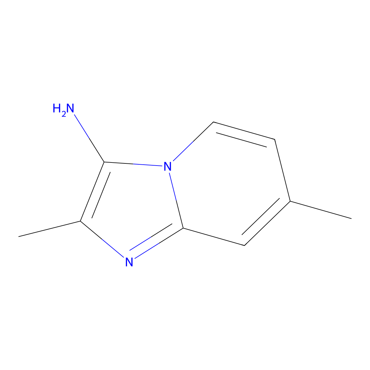 2,7-Dimethylimidazo[1,2-a]pyridin-3-amine molecular structure, CAS 801217-14-1