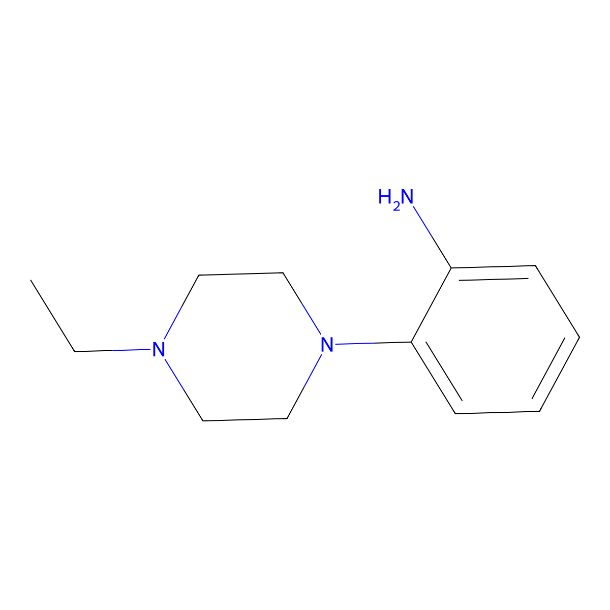 2-(4-Ethylpiperazin-1-yl)aniline molecular structure, CAS 801227-61-2