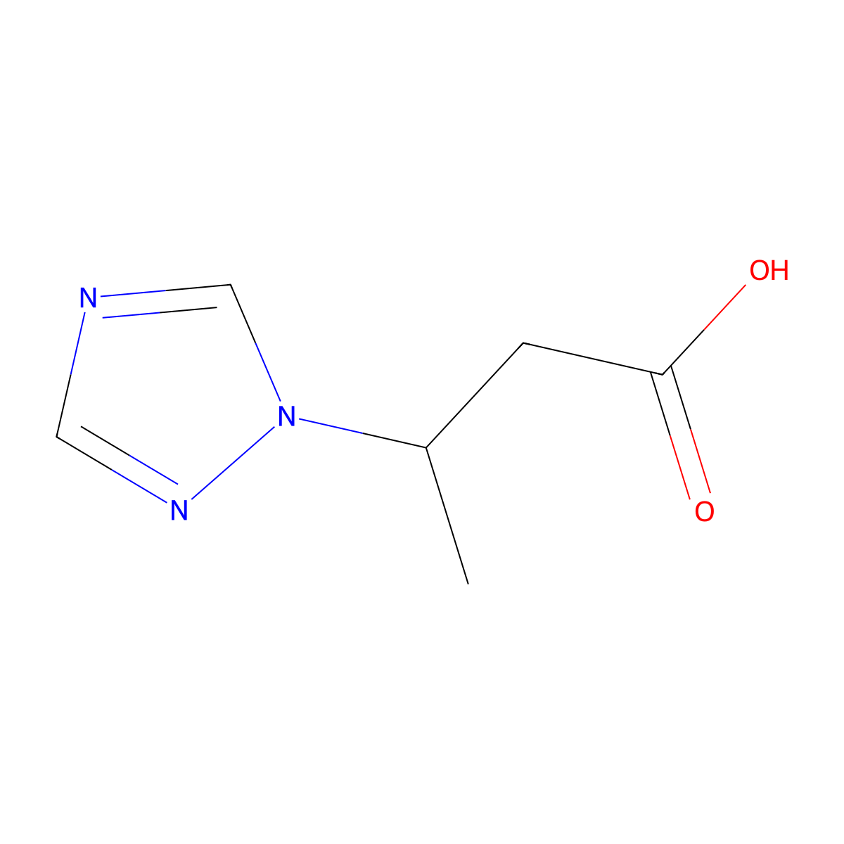 3-[1,2,4]Triazol-1-yl-butyric acid molecular structure, CAS 801228-15-9