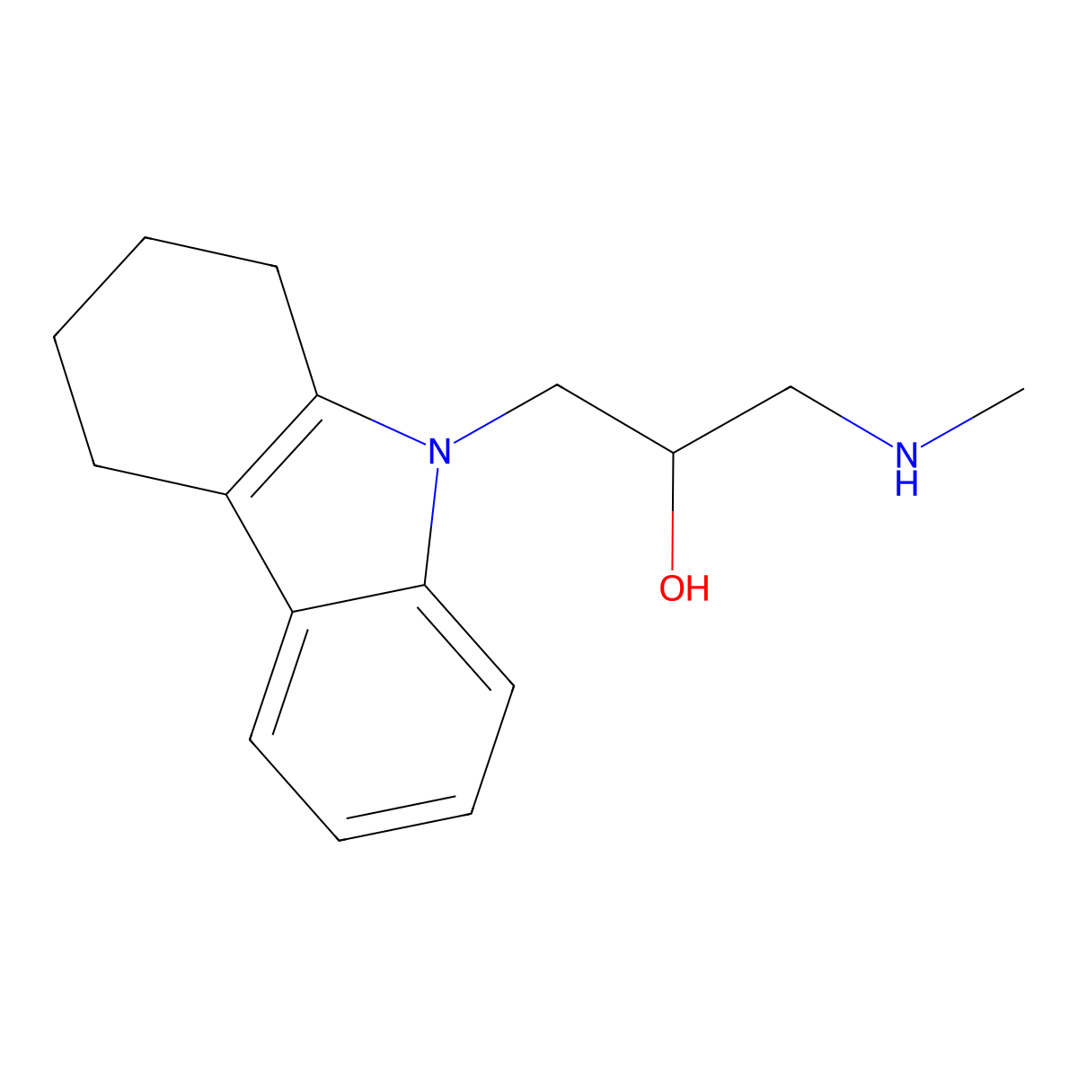 1-Methylamino-3-(1,2,3,4-tetrahydro-carbazol-9-yl)-propan-2-ol molecular structure, CAS 801228-20-6