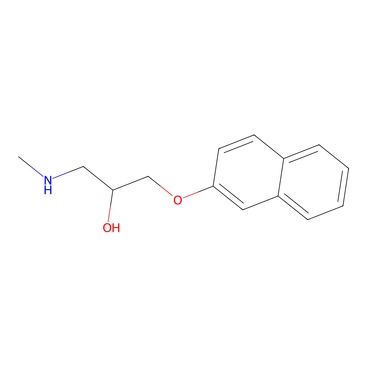 1-Methylamino-3-(naphthalen-2-yloxy)-propan-2-ol molecular structure, CAS 801228-37-5
