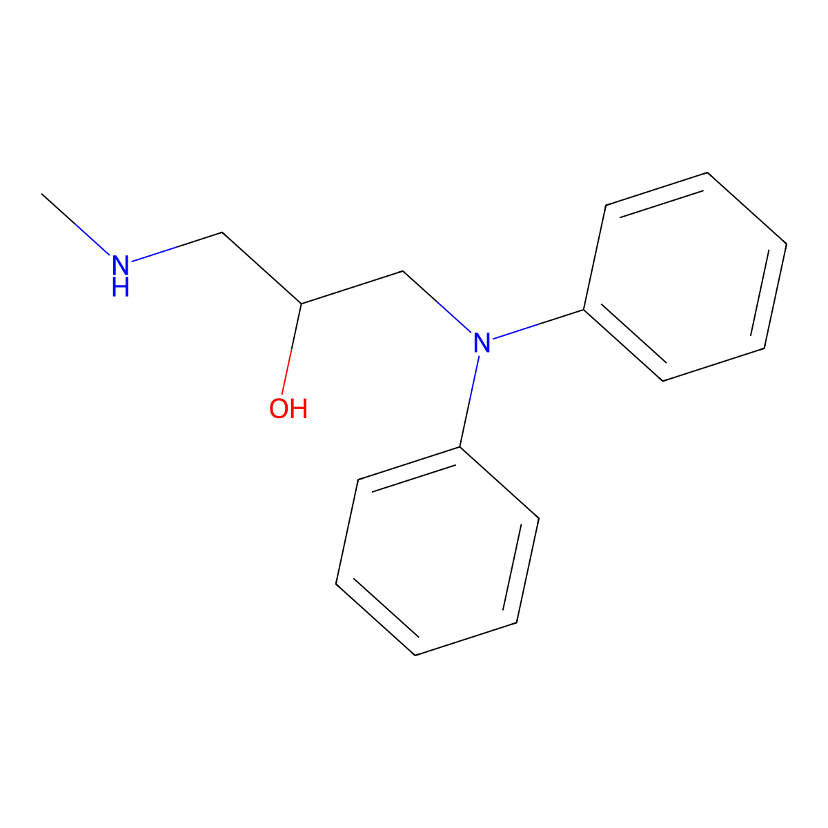 1-Diphenylamino-3-methylamino-propan-2-ol molecular structure, CAS 801228-38-6