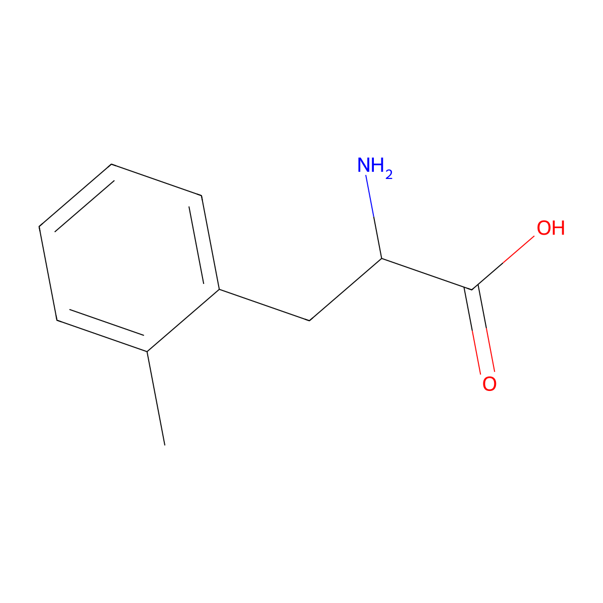(2S)-2-amino-3-(2-methylphenyl)propanoic acid molecular structure, CAS 80126-53-0