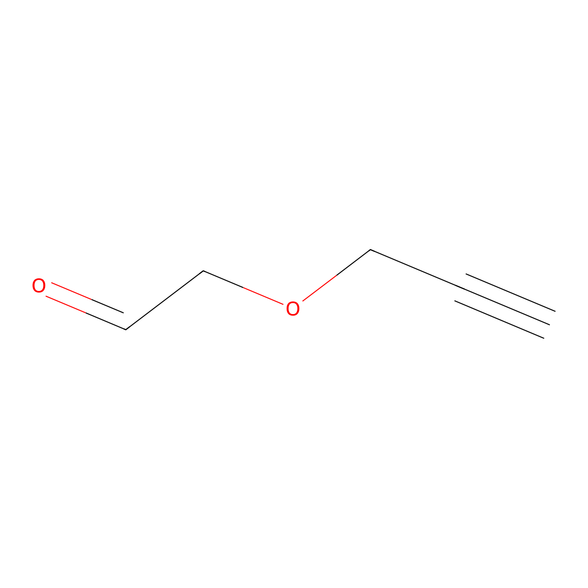 2-(Prop-2-yn-1-yloxy)acetaldehyde molecular structure, CAS 801294-16-6