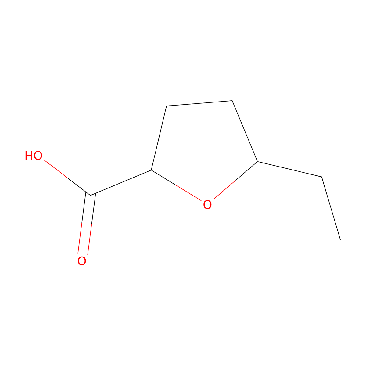 5-Ethyloxolane-2-carboxylic acid molecular structure, CAS 801318-16-1