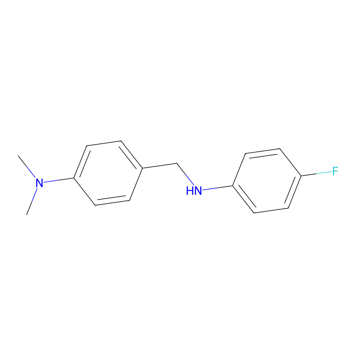 N4,N4-Dimethyl-N-alpha-(4-fluorophenyl)-toluene-alpha,4-diamine molecular structure, CAS 80143-70-0