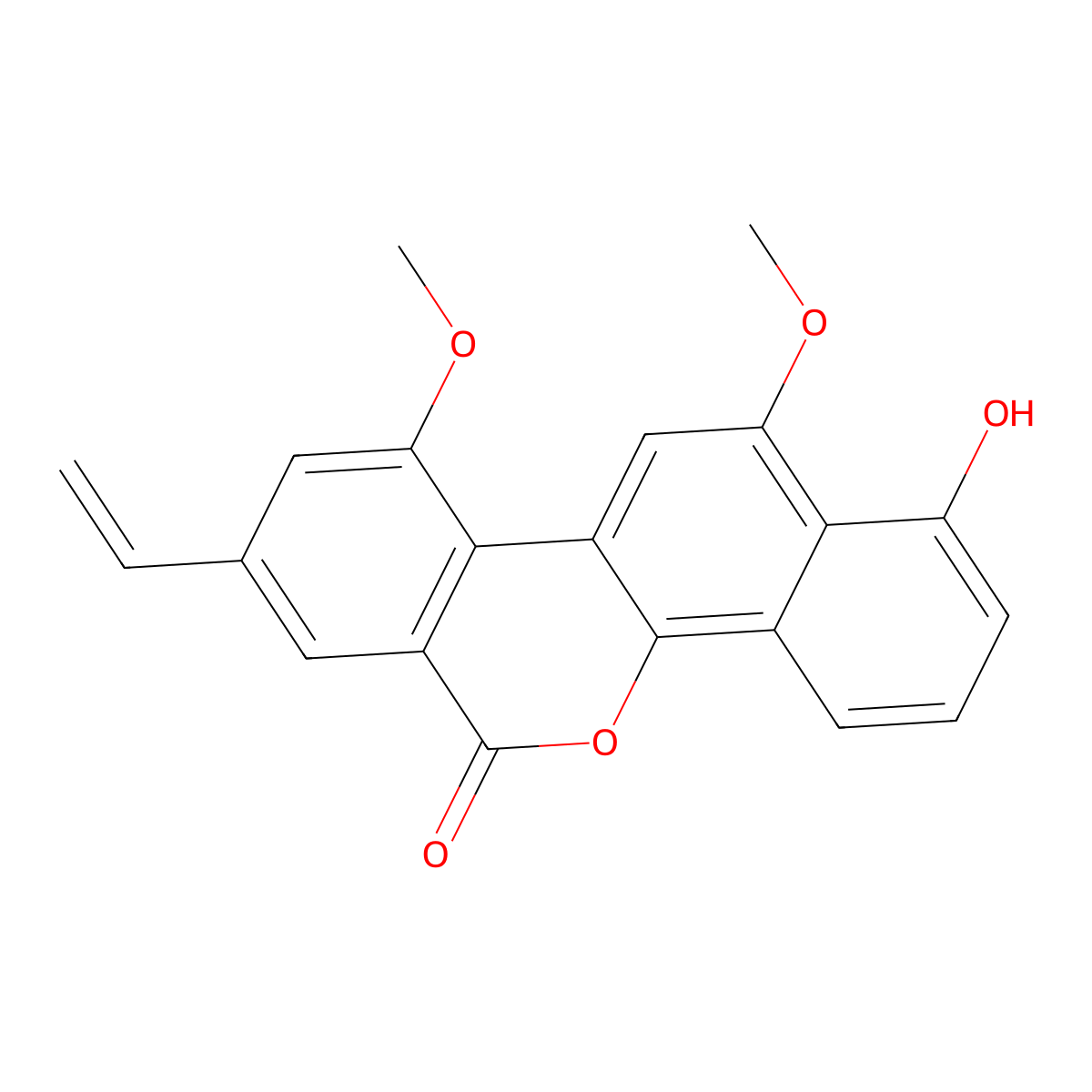 Defucogilvocarcin V molecular structure, CAS 80155-95-9