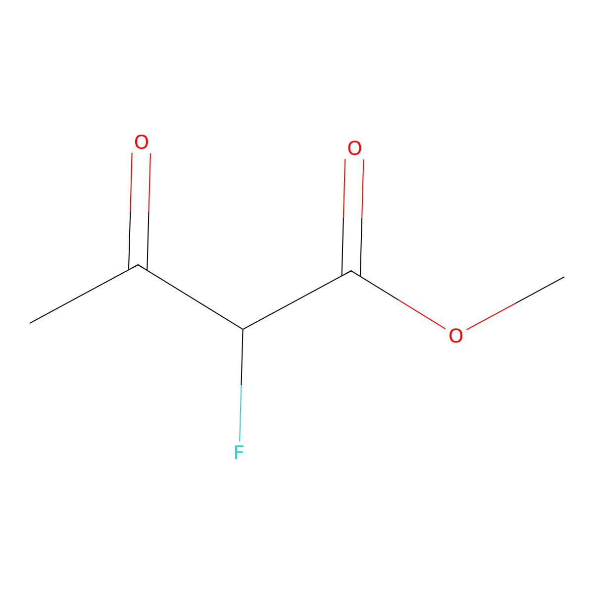 Methyl 2-fluoro-3-oxobutanoate molecular structure, CAS 80171-29-5